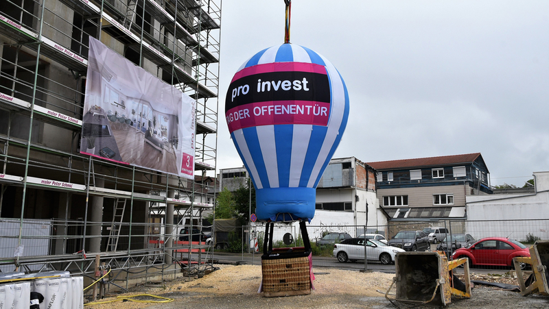 Ballonfahrt im Ulmer Dichterviertel von pro invest
